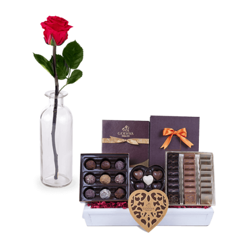 Rose and chocolate