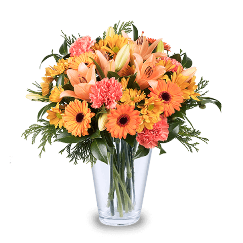 Sunrise: Lilies and Carnations