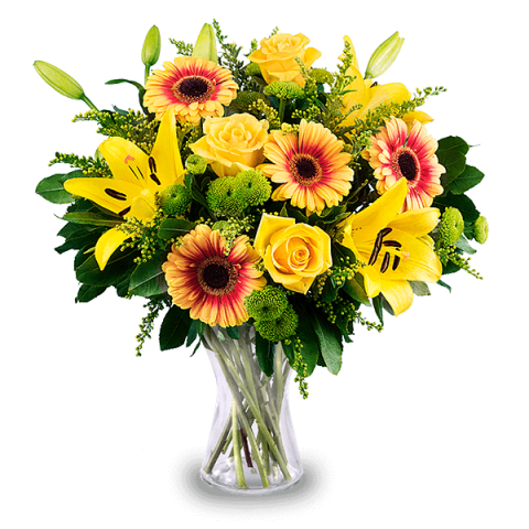 Summer Dream: Roses, Lilies and Gerberas
