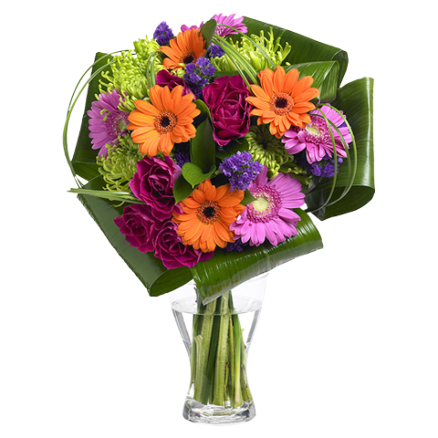 Colourful Fantasy: Roses and Gerberas